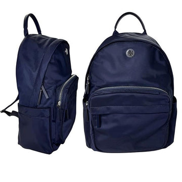 Tory Burch Navy Nylon Backpack with Silver Metal Logo 173559 405 154528441
