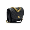 CHANEL Black CC Logo Gold Medium Chain Flap Bag 154582155 [P]
