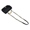 CHANEL Black CC Logo Gold Medium Chain Flap Bag 154582155 [P]