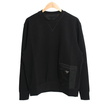 Prada Technical Fabric Nylon Pocket Logo Sweatshirt Black UJL179 1YSZ F0002 154585805