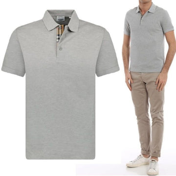 BURBERRY Polo-T-Shirt mit Karomuster 154587579