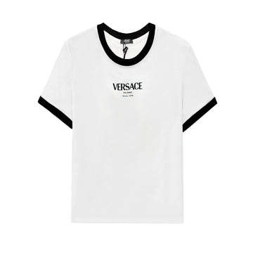 VERSACE ストレッチビスコース女性用半袖Tシャツ 154591253