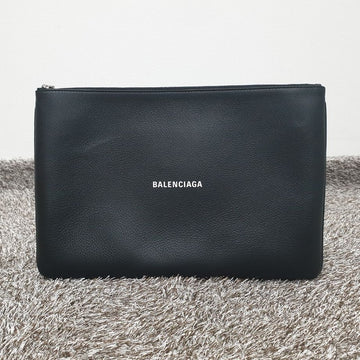 Balenciaga Logo Leather Clutch 154602461