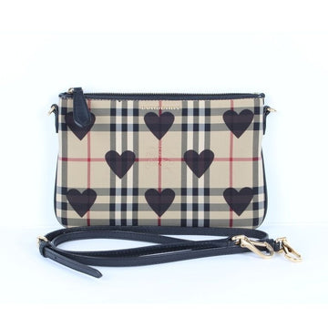 Burberry Limited Edition Checked Heart Crossbody Clutch 154602530
