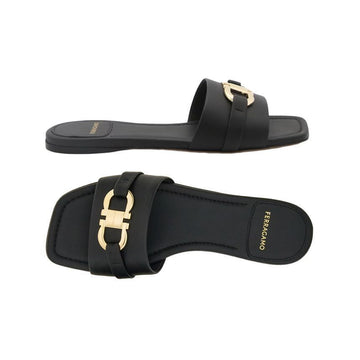 SALVATORE FERRAGAMO スライドサンダル ブラック 0769636 154442741