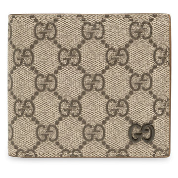 Gucci 26SS GG Supreme Two-Tone Wallet Beige Brown 768243 FACQC 9773 153855899