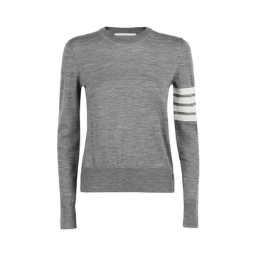 THOM BROWNE サイドストライプ プルオーバー リラックスフィット ニット ライトグレー FKA280A Y1014 055 153588639