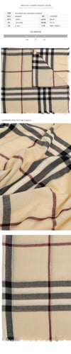 Burberry Giant Check Scarf Muffler Stone 26SS 8090720 153589179 [P]