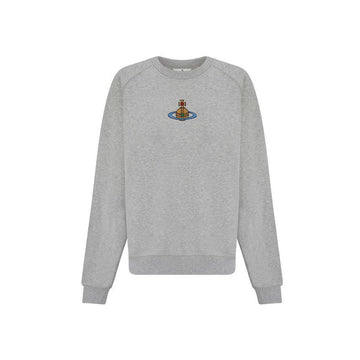 Vivienne Westwood Embroidered Orb Logo Sweatshirt Gray 3I010004 J006O P001 153209178