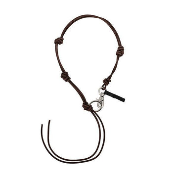 Our Legacy Radon Udon Dark Brown Leather Keychain Necklace A4248ULD 144730463 [P]