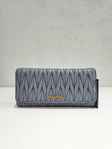 MIU MIU フラップレザー長財布5MH109 154615679
