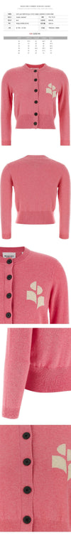 ISABEL MARANT 26SS NEWTON ロゴ カーディガン バブルガム 40BG 153211119 [P]