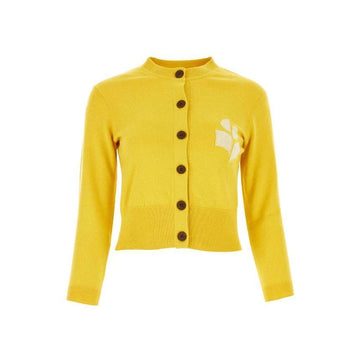 Isabel Marant NEWTON Logo Cardigan Sunshine CA0040FA A1X05E 10SU 153211104