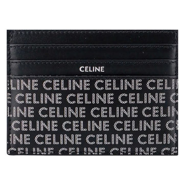 CELINE 23FW レタリング ロゴ ラージ カードホルダー ブラック 10K913 FGH 38SI 153211255