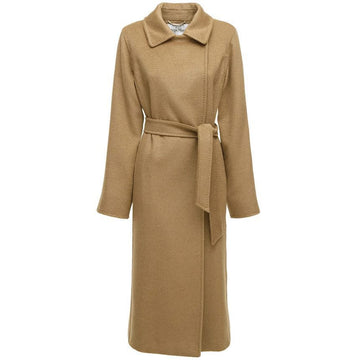 MAXMARA ベルト付きカシミヤコートキャメル 2310160639 068 153212672