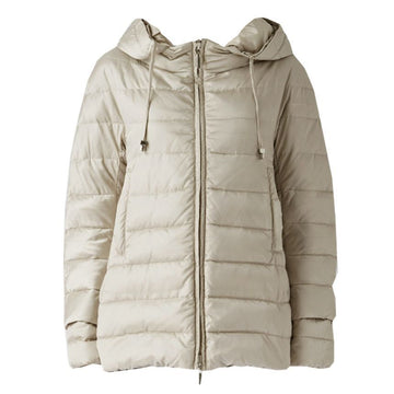 MaxMara Reversible Padded Jacket Beige Gray 153212671