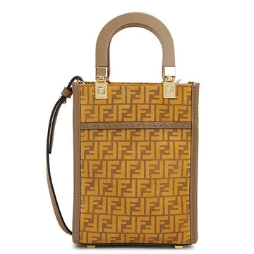 FENDI Mini-Crossbody-Tasche mit Logo in Camel 8BS051 AFIS F1DUL 152242131