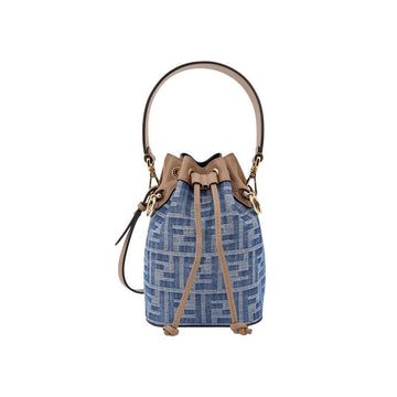 Fendi Mini Denim Bucket Bag Blue 152242095