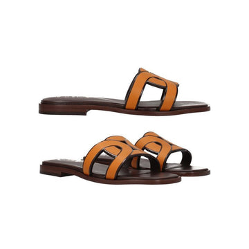 Tods Chain Flat Sandals Orange XXW70K0GU70 MID G622 151784584