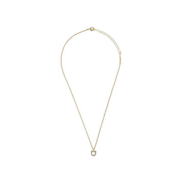 Salvatore Ferragamo Crystal Mini Gancini Necklace Gold 76-0131 0696654 151630958