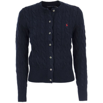 POLO RALPH LAUREN Klassische Strickjacke mit Pony-Stickerei Navy 211891643 002 151500000