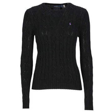 Polo Ralph Lauren Knit Sweater with Pony Embroidery in Black 151499977