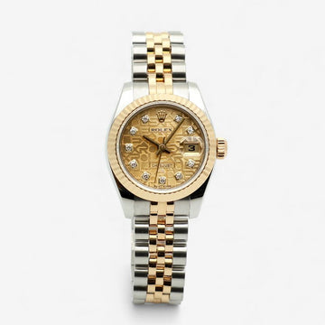 ROLEX デイトジャスト 26 ジュビリーモチーフ オリジナルダイヤ 女子コンビ時計 2006年保証書 154616814