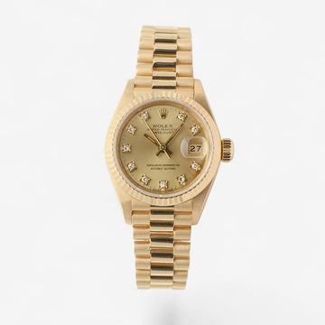 Rolex Datejust Gold 26 Aftersetting Diamond Women's Watch 1994 154616818