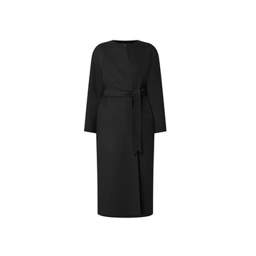 MAXMARA ABETONE Kaschmir-Gürtelmantel Schwarz 2360110637 007 151008530
