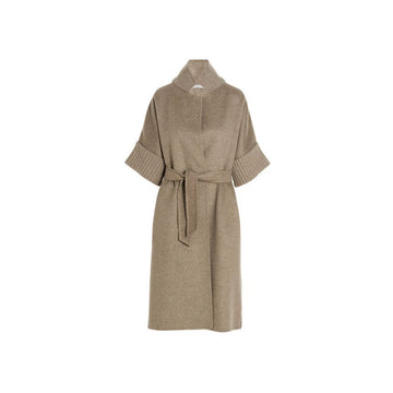 MAXMARA Gürtelte Wolljacke Beige 13160129 002 151008471