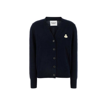 ISABEL MARANT KARINA Logo Strickjacke Mitternacht 30MI 151009033