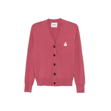 ISABEL MARANT KARINA Logo Cardigan Antikrosa 40AK 151009035