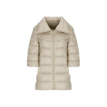 HERNO 26SS CLEOFE Kurze Ärmel Mittel Padded Beige PI0001DIC 12017Z 1985 151009099