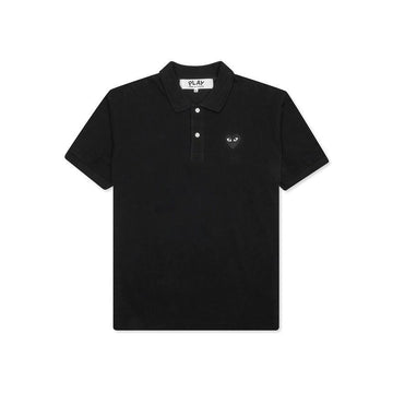 COMME DES GARCONS 26SS schwarze Herz-Patch-Kragen-T-Shirt schwarz AX-T066-051-1 151009476