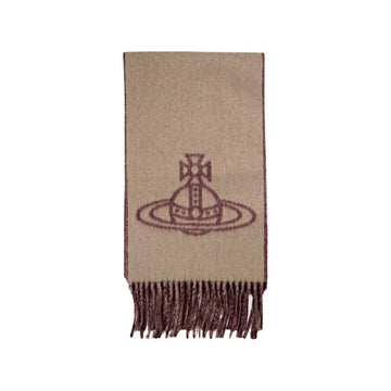 Vivienne Westwood 25FW ORB Logo Single Two-Tone Muffler Camel 81030006 W00ZH C406 150834918