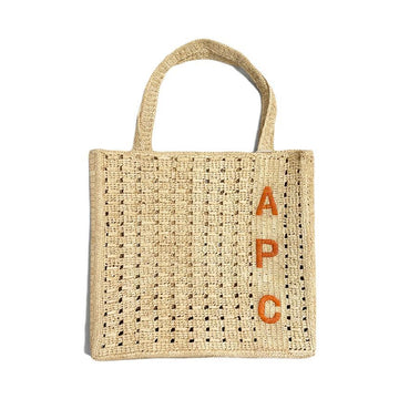 APC 26SS JUNE Natural Logo Tote Bag Orange RAAAI F67048 BME 150727034