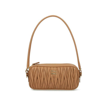MIU MIU MATERASSE Nappa-Leder Pouch Schultertasche Karamell 5NE024 AFPP F098L 150726911