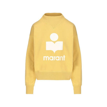 ISABEL MARANT 26SS MOBY Velourslogo Sweatshirt Sonnenlicht A1M07E SUEC 150635278