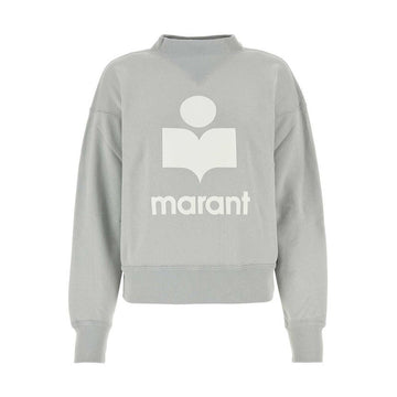 ISABEL MARANT 26SS MOBY Velvet Logo Sweatshirt Hellblau Ecru SW0003FA A1M07E LUEC 150635273