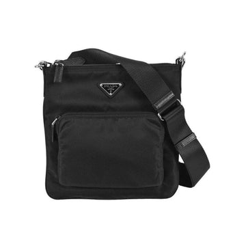 Prada 26SS Triangle Logo Tessuto Messenger Bag Black 1BH716 ZOT F0002 150622386