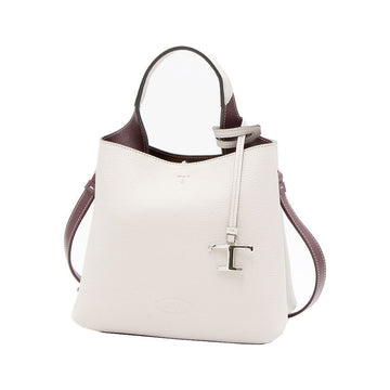 TODS 26SS タイムレス ロゴ バケットクロスバッグ ホワイト XBWAPAA9100 QNK 9P09 150622485