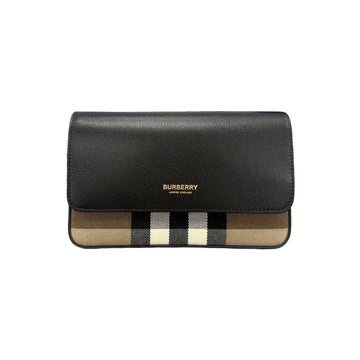 Burberry 26SS HAMPSHIRE Vintage Check Shoulder Crossbody Bag Black 8107269 150622516