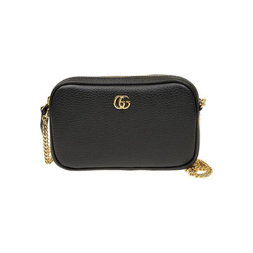 Gucci 26SS GG Marmont Mini Chain Shoulder Bag Black 772759 CAO0G 1000 150551555