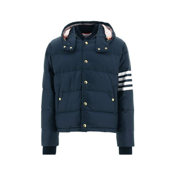 Thom Browne Diagonal Sleeve Downfield Padded Jacket Navy MJD061X 05411 415 150551602