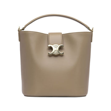 CELINE Triope Luigi Medium Bucket Bag Smoke Brown 116613 FX9 18AE 150552521