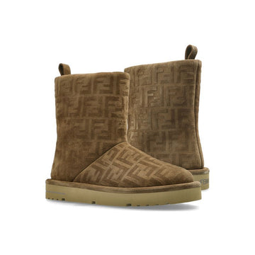 FENDI 25FW Après Chic FF Monogram Stiefel Braun 8T8606 ASA1 F0C23 150552692