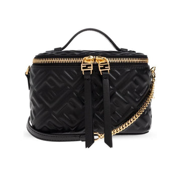 FENDI FF Signature Logo Vanity Bag Schwarz 8BS108 AAJD F0KUR 150552679