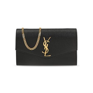 Saint Laurent Monogram Uptown Envelope Chain Wallet Shoulder Bag Black 607788 1GF0J 1000 150552854