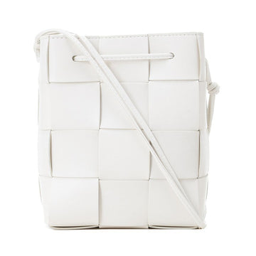 Bottega Veneta 25SS Cassette Intrecciato Small Shoulder Bag White 680218 VCQC4 9009 150552999