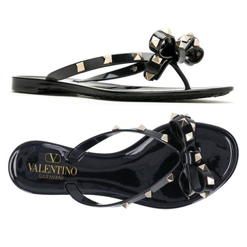 Valentino 25SS Gold Rockstud Flip Flop Black 6W2S0552 PVS 0NO 150553870